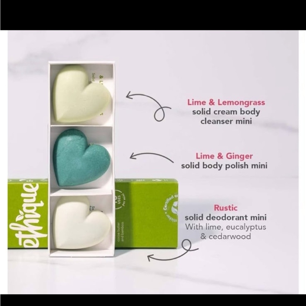 2 sets Ethique invigorating body care trio